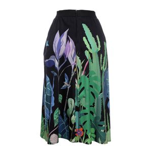 Saia Etoiles Estampada Preta
