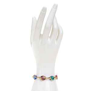 Pulseira Swarovski Vintage Colorida