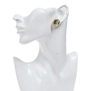Brinco Swarovski Vintage Cristal Verde
