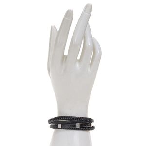 Pulseira Vivara Couro Preto