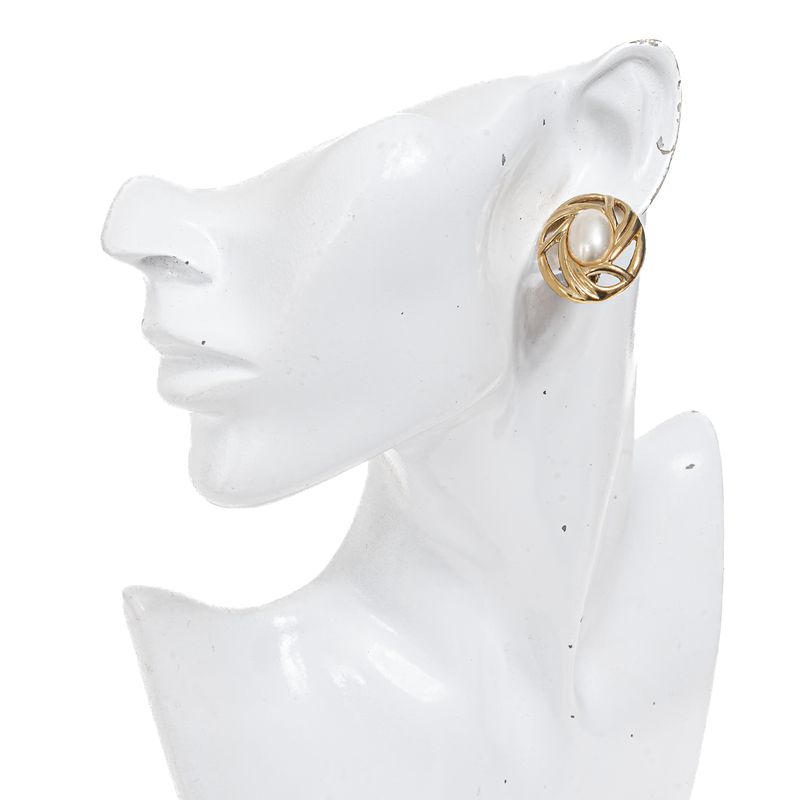 Brinco-Vintage-Oval-Dourado-e-Esfera-Perolada