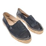 Espadrille-Chanel-CC-Couro-Preto-