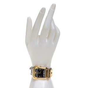 Relógio Fendi Dourado e Couro Metalizado