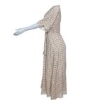 Vestido-Cris-Barros-Vichy-Bege
