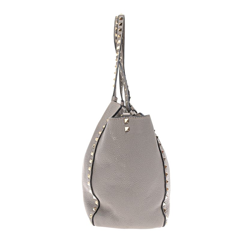 Bolsa-Valentino-Garavani-Tote-Rockstud-Cinza-