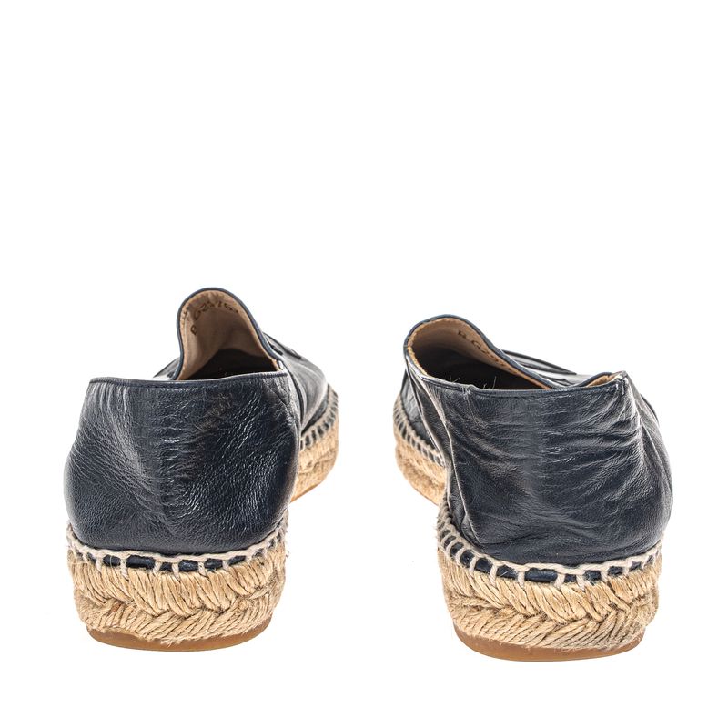 Espadrille-Chanel-CC-Couro-Preto-