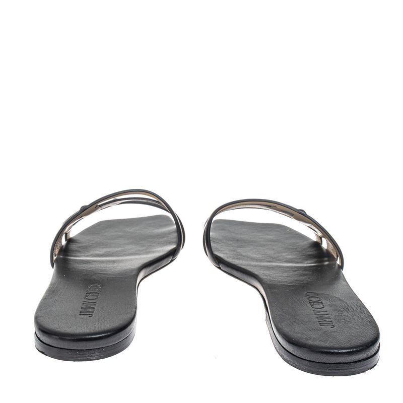 Sandalia-Jimmy-Choo-Rasteira-Couro-Preto