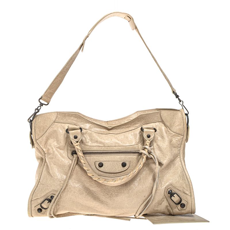 Bolsa-Balenciaga-Classic-City-Couro-Bege-