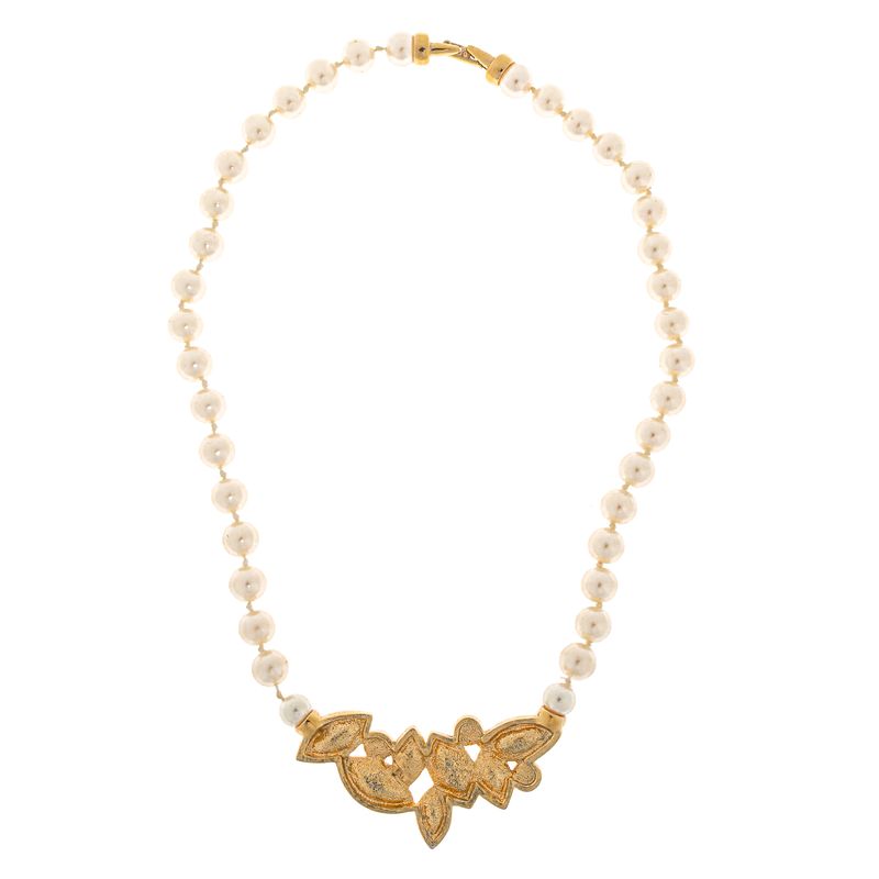 Colar-Swarovski-Vintage-Cristal-e-Esferas-Peroladas