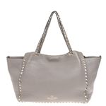 Bolsa-Valentino-Garavani-Tote-Rockstud-Cinza-