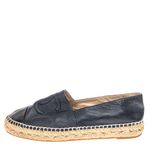 Espadrille-Chanel-CC-Couro-Preto-