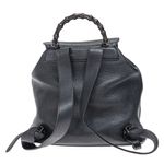 Mochila-Gucci-Bambu-Couro-Preto-