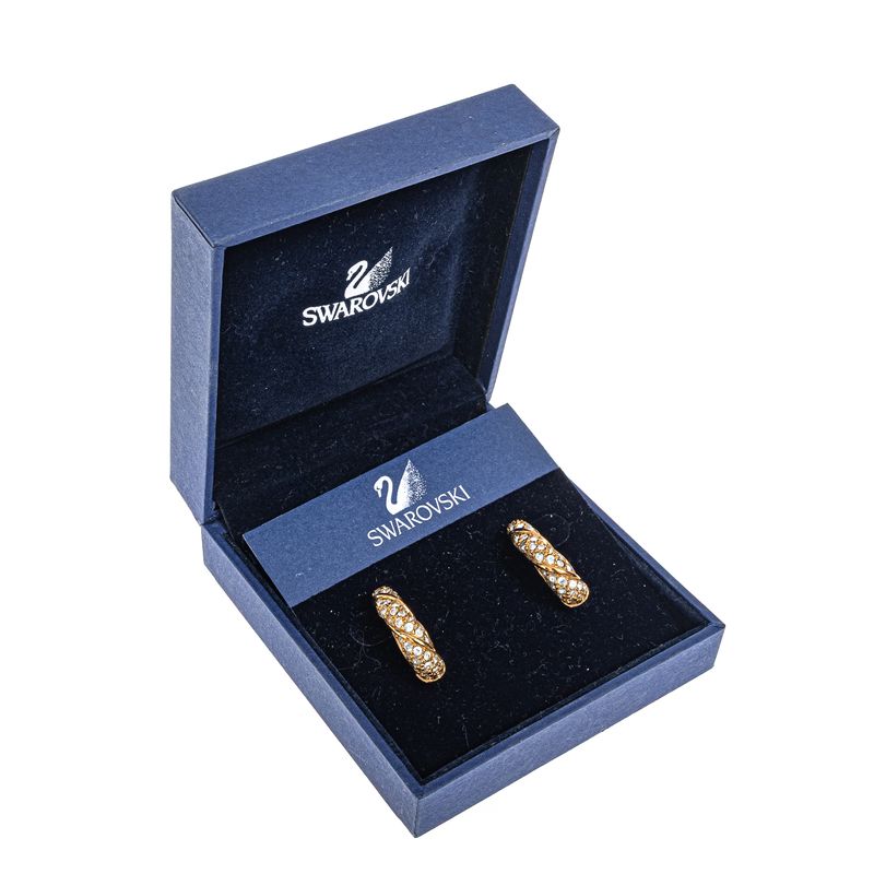 Brinco-Swarovski-Meia-Argola-Dourado-e-Cristais-
