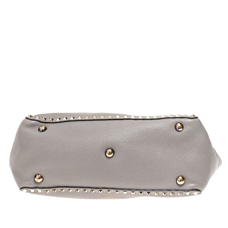 Bolsa-Valentino-Garavani-Tote-Rockstud-Cinza-