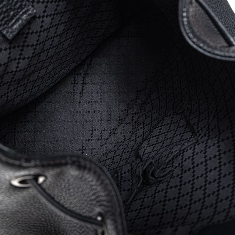 Mochila-Gucci-Bambu-Couro-Preto-