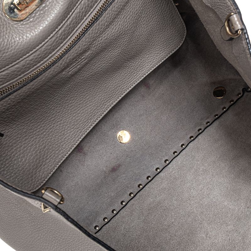 Bolsa-Valentino-Garavani-Tote-Rockstud-Cinza-