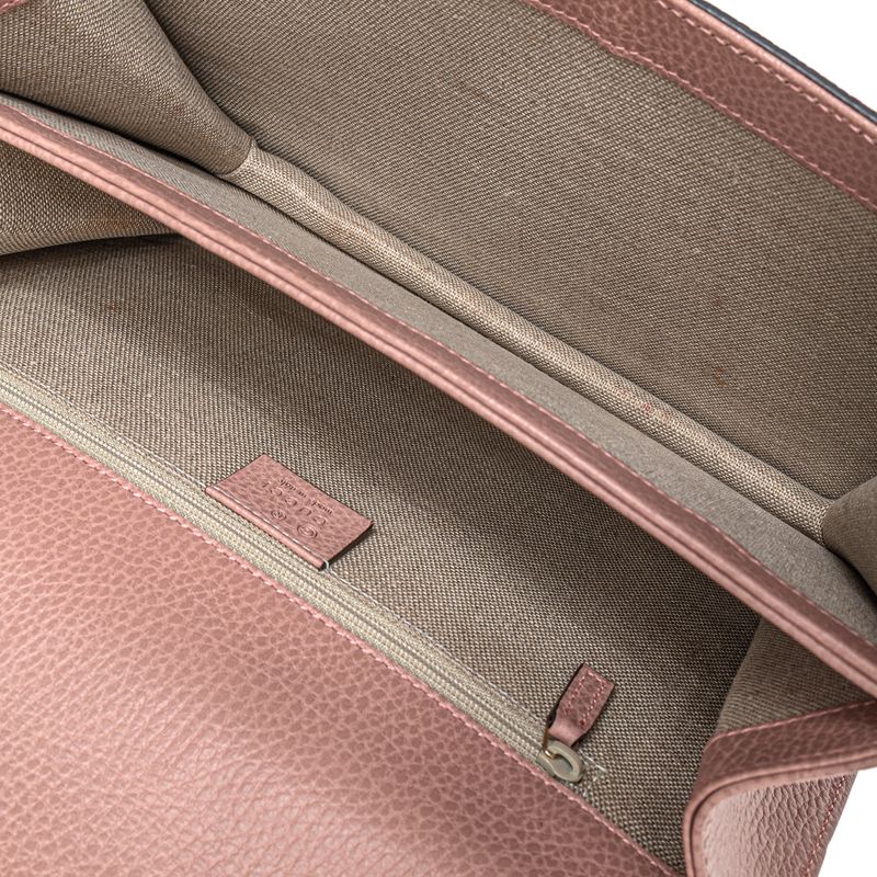 Bolsa-Gucci-Interlocking-Couro-Rosa-