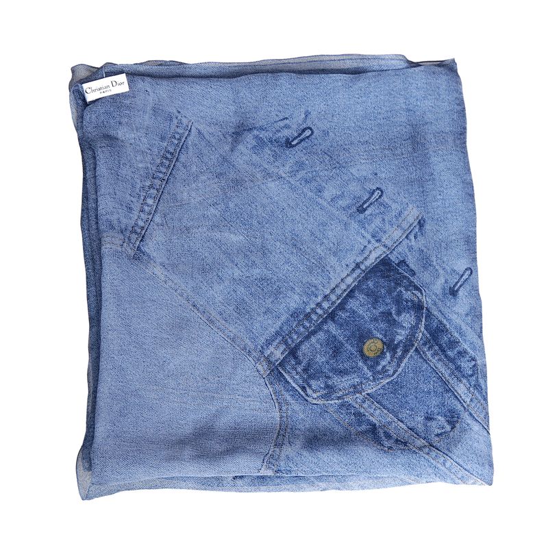 Lenco-Christian-Dior-Seda-Azul