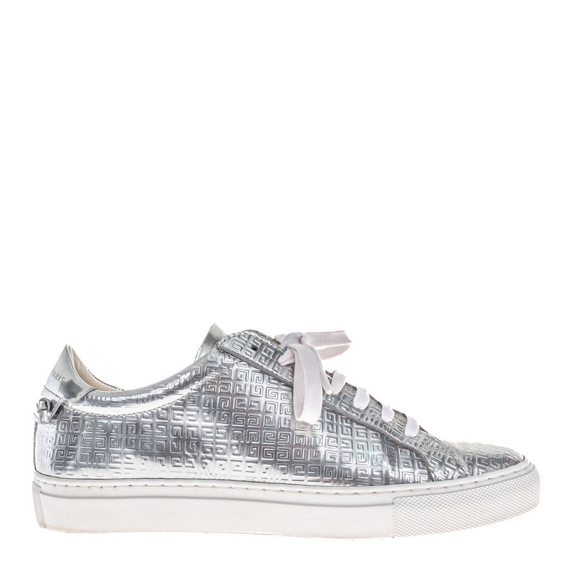Tenis-Givenchy-Couro-Prateado-
