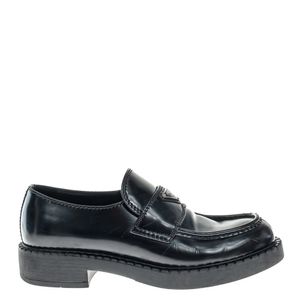 Mocassim Prada Chocolate Couro Preto