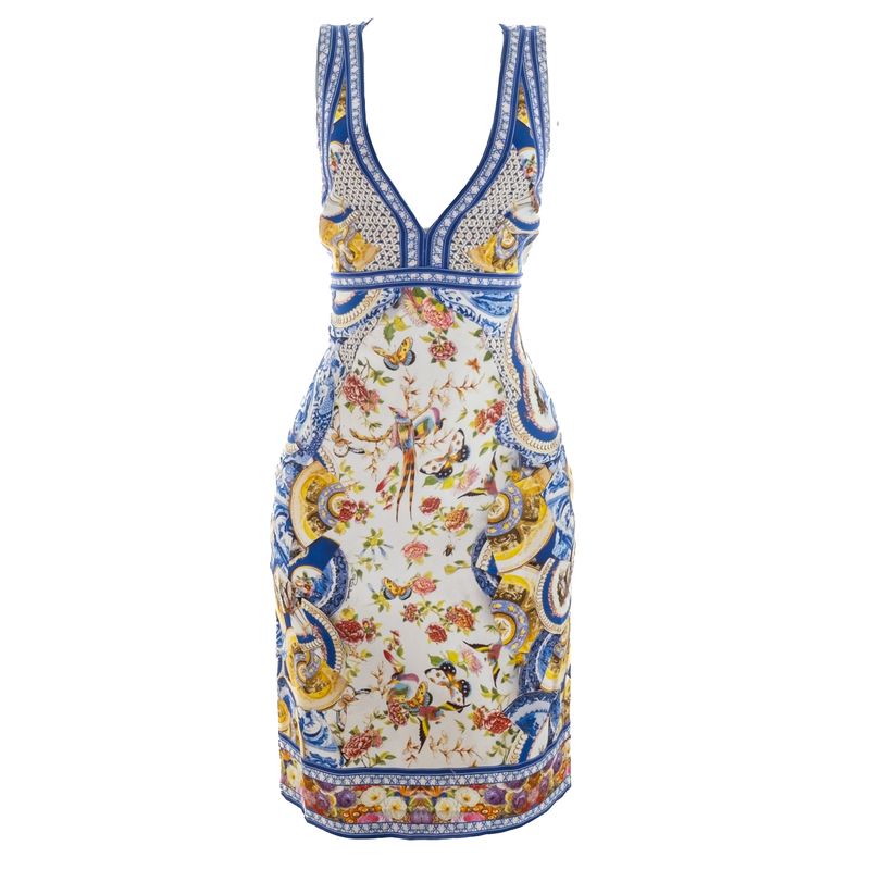 Vestido-Roberto-Cavalli-Colorido-Estampado
