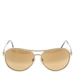 Oculos-Chanel-Metal-Dourado-e-Lente-Marrom
