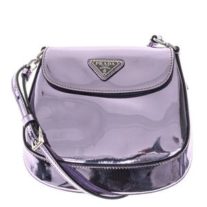 Bolsa Prada Cleo Mini Metalizada Rosa