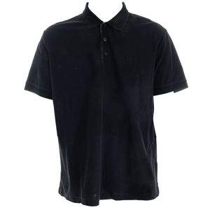 Blusa Polo Burberry Monogramada Preta