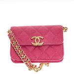 Bolsa-Chanel-Micro-Matelasse-Rosa
