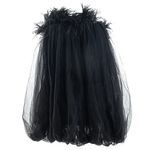 Vestido-Selezza-London-Balone-Plumas-Preto