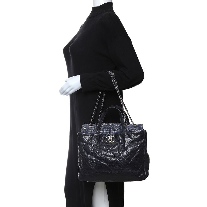 Bolsa-Chanel-Portobello-Tweed-Azul
