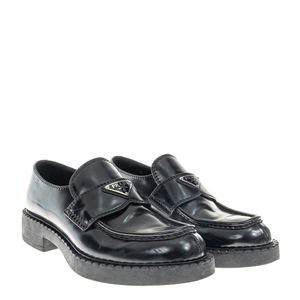 Mocassim Prada Chocolate Couro Preto
