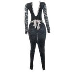 Vestido-Alessandra-Rich-Rendado-Preto