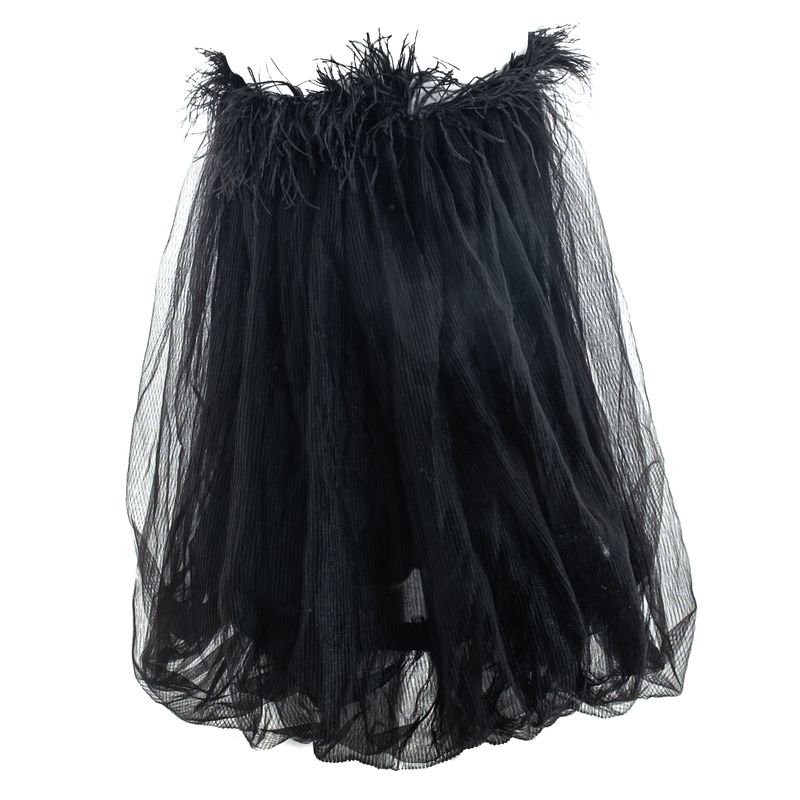 Vestido-Selezza-London-Balone-Plumas-Preto