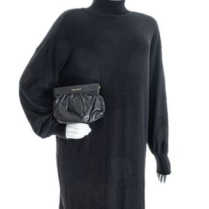 Bolsa Isabel Marant Clutch Couro Preta