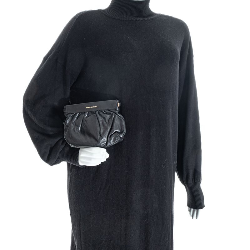 Bolsa-Isabel-Marant-Clutch-Couro-Preta