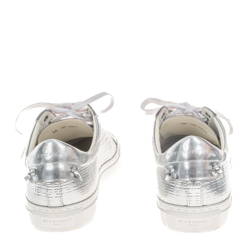 Tenis-Givenchy-Couro-Prateado-