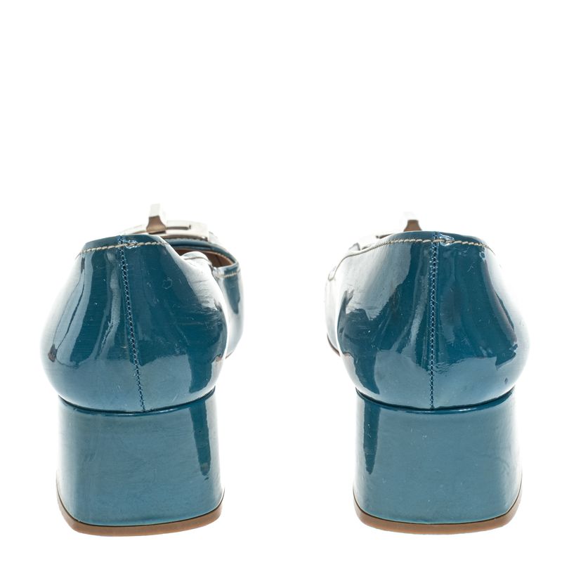 Sapato-Prada-Verniz-Azul-e-Branco-