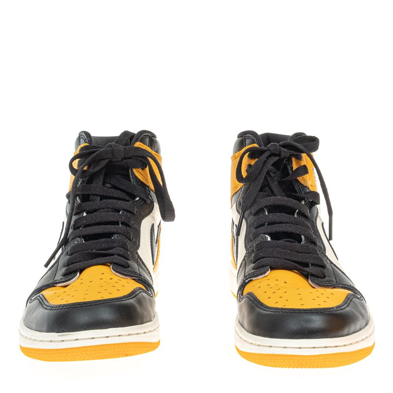 Tenis-Nike-Air-Jordan-Amarelo-Preto-e-Branco-