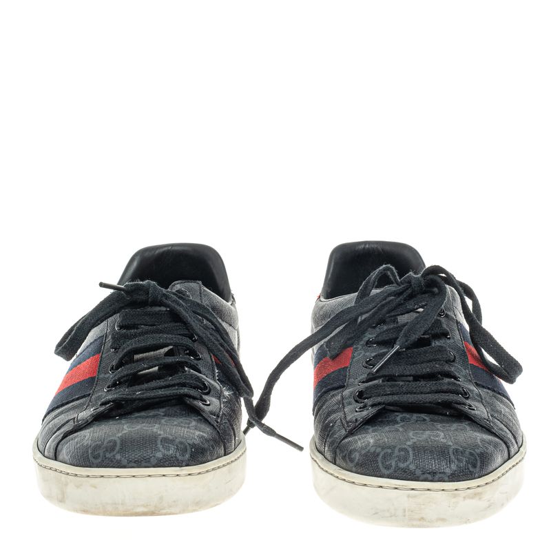 Tenis-Gucci-Ace-GG-Supreme-Azul-Marinho-