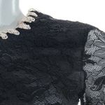 Vestido-Alessandra-Rich-Rendado-Preto