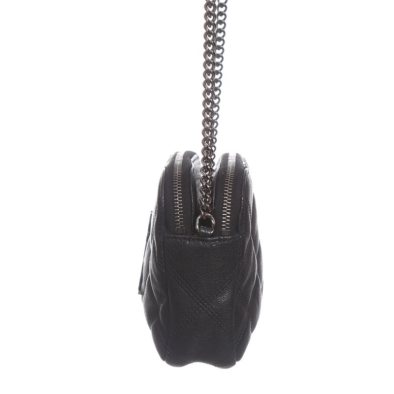 Bolsa-Saint-Laurent-Quilted-Becky-Mini-Camera-Preta