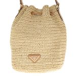 Bolsa-Prada-Bucket-Logo-Rafia-e-Couro