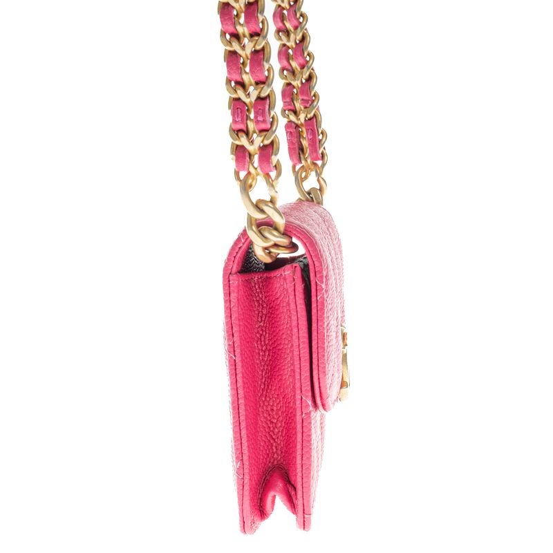 Bolsa-Chanel-Micro-Matelasse-Rosa