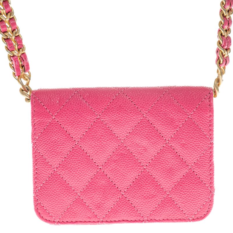 Bolsa-Chanel-Micro-Matelasse-Rosa