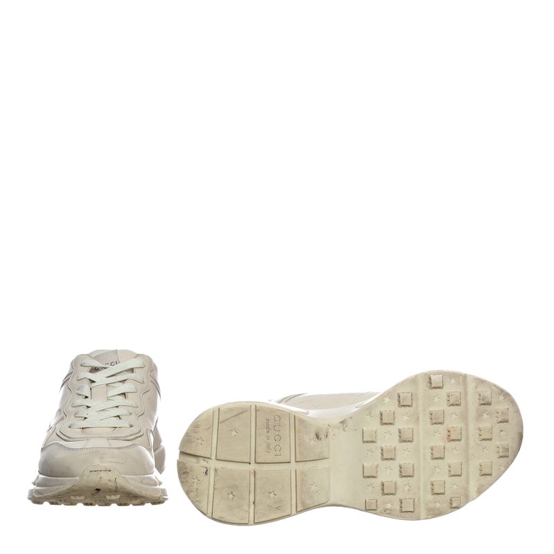 Tenis-Gucci-Rhyton-GG-Interlocking-Creme