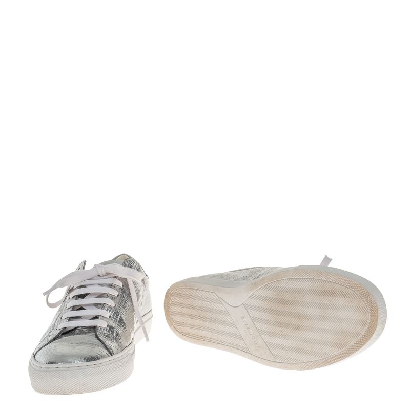Tenis-Givenchy-Couro-Prateado-