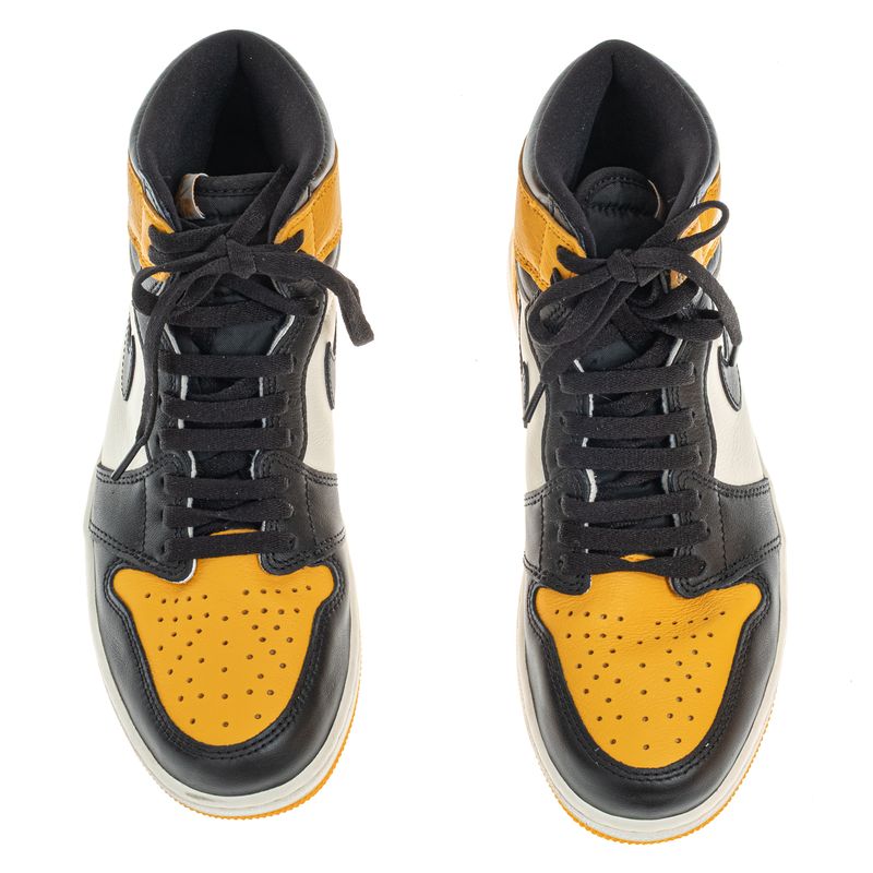 Tenis-Nike-Air-Jordan-Amarelo-Preto-e-Branco-