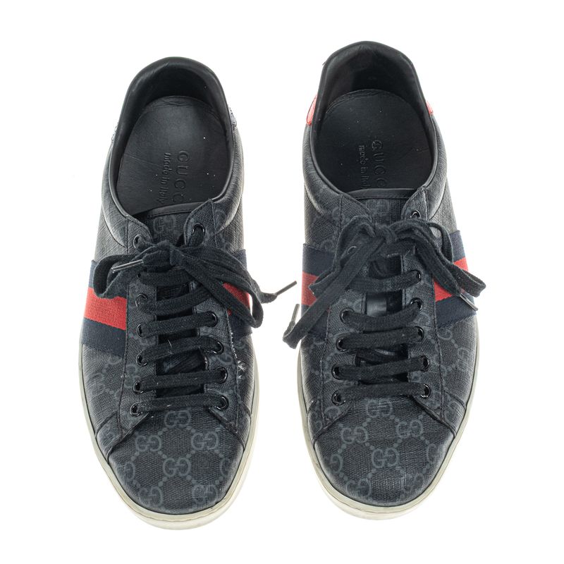 Tenis-Gucci-Ace-GG-Supreme-Azul-Marinho-