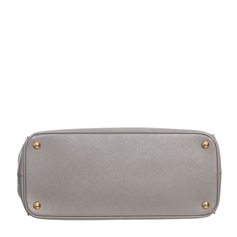Bolsa-Prada-Galleria-Couro-Saffiano-Grande-Cinza